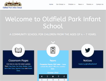 Tablet Screenshot of oldfieldparkinfants.co.uk